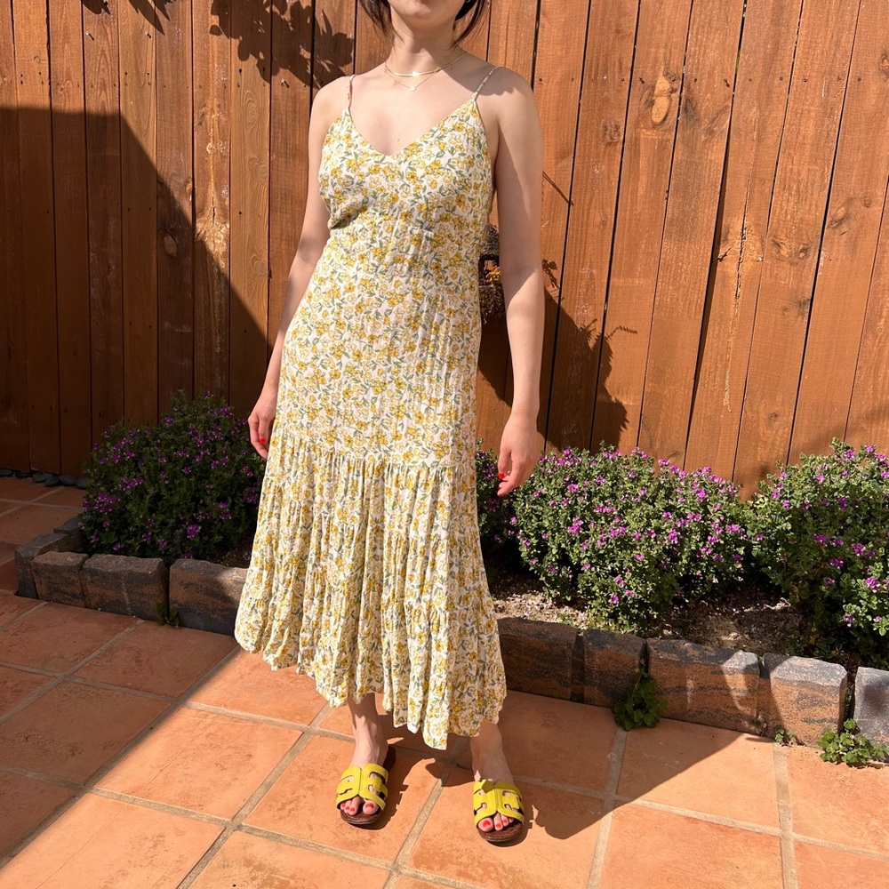 Yellow Floral Sundress